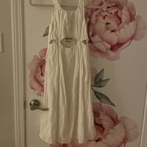 Very nice length dress with cutouts